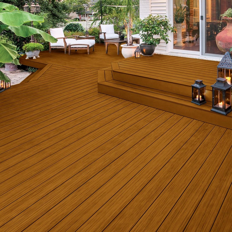 Flood Easy Seal 1 gal. Pecan Semi-Transparent Exterior Wood Finish - Image 2